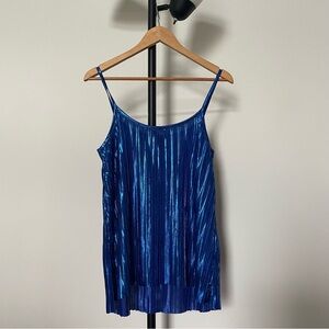 Metallic Blue Cami Top